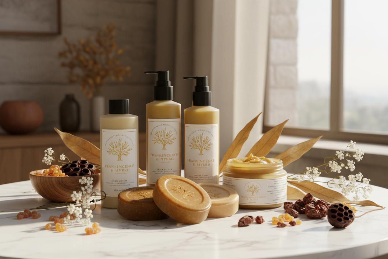 Frankincense and Myrrh Body Care Products